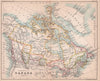 Dominion of Canada. Manitoba postage stamp. Athabasca. BARTHOLOMEW 1893 map