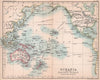 Oceania & the Pacific Ocean. BARTHOLOMEW 1893 old antique map plan chart