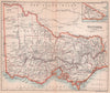 Victoria in counties. BARTHOLOMEW 1893 old antique vintage map plan chart