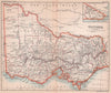 Victoria in counties. BARTHOLOMEW 1893 old antique vintage map plan chart