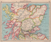 Central /Northern Scotland. BARTHOLOMEW 1949 old vintage map plan chart