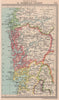 South Norway Coast. Bergen. Hordaland. BARTHOLOMEW 1949 old vintage map chart