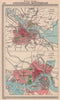 Dutch cities. Amsterdam & Rotterdam. Netherlands. BARTHOLOMEW 1949 old map