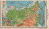 U.S.S.R. Physical. Russia. BARTHOLOMEW 1949 old vintage map plan chart