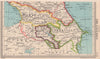 USSR Caucasus. Georgia Armenia Azerbaijan. 1914 border. BARTHOLOMEW 1949 map