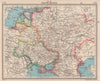 USSR South & White Russia. Ukraine. Baltic states. 1938 & 1945 borders 1949 map