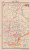 U.S.S.R. The Ural mountains. Russia. BARTHOLOMEW 1949 old vintage map chart