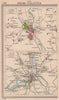 Indian cities. Delhi & Calcutta environs. BARTHOLOMEW 1949 old vintage map