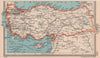 Turkey. Anatolia. Asia Minor. BARTHOLOMEW 1949 old vintage map plan chart