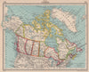 Canada in provinces & territories. BARTHOLOMEW 1949 old vintage map plan chart
