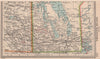 Canada South Manitoba. Winnipeg. BARTHOLOMEW 1949 old vintage map plan chart