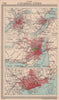 Canadian Cities. Ottawa Quebec Montreal Toronto. Canada. BARTHOLOMEW 1949 map