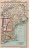 New England States. Maine MA NH VT CT RI. BARTHOLOMEW 1949 old vintage map