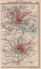 US cities. Baltimore & Washington DC environs. Maryland. BARTHOLOMEW 1949 map