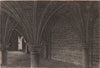 Gerards Hall, London. Antique engraved print 1817 old picture