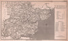 Essex antique copperplate county map by Benjamin Pitts Capper 1825 old