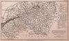 Gloucestershire antique copperplate county map by Benjamin Pitts Capper 1825