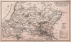 Middlesex antique copperplate county map by Benjamin Pitts Capper 1825 old