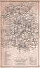 Salop antique copperplate county map by Benjamin Pitts Capper. Shropshire 1825