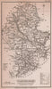 Staffordshire antique copperplate county map by Benjamin Pitts Capper 1825