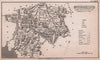 Westmoreland antique copperplate county map by Benjamin Pitts Capper 1825