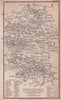 Wiltshire antique copperplate county map by Benjamin Pitts Capper 1825 old