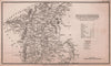 Worcestershire antique copperplate county map by Benjamin Pitts Capper 1825