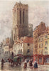 Caen, church of St. Jean by Alexander Murray. Calvados 1904 old antique print