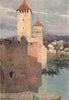 Cahors, Pont Valentré (1265-1383) from the west by Alexander Murray. Lot 1904