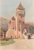 Cahors, Pont Valentré (1265-1383) from the east by Alexander Murray. Lot 1904