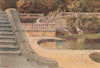 Nimes, Roman Baths by Alexander Murray. Gard 1904 old antique print picture