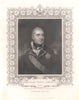 Edward Pellew, Viscount Exmouth, G.C.B. TALLIS c1855 old antique print picture