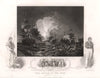 The Battle of the Nile August 1. 1798. Egypt. TALLIS c1855 old antique print