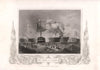 The Battle of Trafalgar 1805. TALLIS c1855 old antique vintage print picture