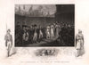 Surrender of Tipu Sultan's sons. Mysore. Cornwallis 1791. TALLIS c1855 print