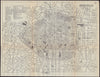 BRUSSELS BRUSSEL BRUXELLES antique town plan city map. Belgium. BRADSHAW 1892