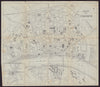 COLOGNE KOLN KÖLN antique town plan city map. Germany. BRADSHAW 1892 old