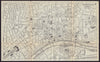 FRANKFURT AM MAIN antique town plan city map. Germany. BRADSHAW 1892 old