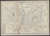 GENEVA GENÈVE GENF antique town plan city map. Switzerland. BRADSHAW 1892