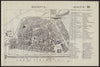 MAYENCE MAINZ antique town plan city map. Germany. BRADSHAW 1892 old