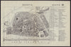 MAYENCE MAINZ antique town plan city map. Germany. BRADSHAW 1892 old