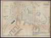 TRIESTE TRST antique town plan city map. Italy. BRADSHAW 1892 old