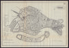 VENICE VENEZIA antique town plan city map. Italy. BRADSHAW 1892 old