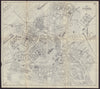 VIENNA WIEN antique town plan city map. Austria. BRADSHAW 1892 old