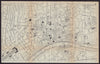 FRANKFURT AM MAIN antique town plan city map. Germany. BRADSHAW 1893 old