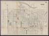 TURIN TORINO antique town plan city map. Italy. BRADSHAW 1893 old