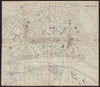 COLOGNE KOLN KÖLN antique town plan city map. Germany. BRADSHAW c1898 old