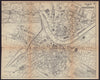 DRESDEN antique town plan city map. Germany. BRADSHAW c1898 old