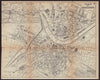 DRESDEN antique town plan city map. Germany. BRADSHAW c1898 old