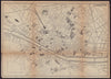 FLORENCE FIRENZE antique town plan city map. Italy. BRADSHAW c1898 old